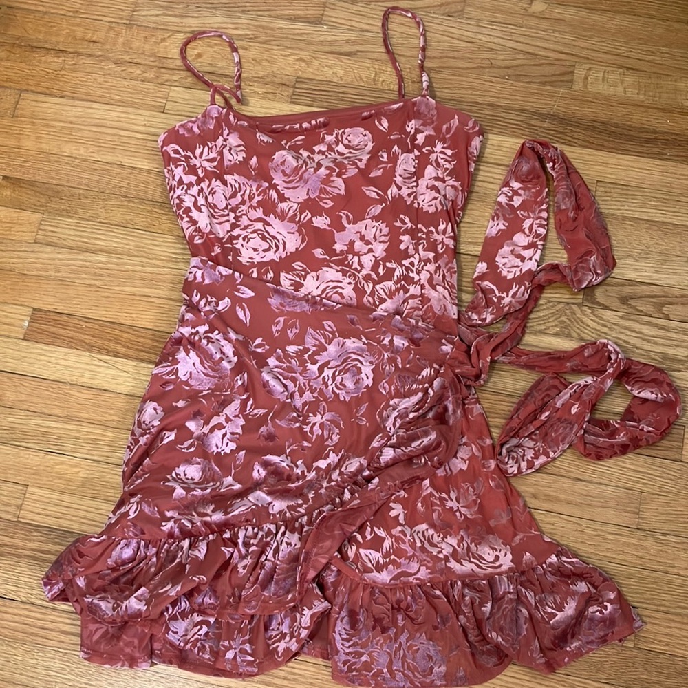 Velvet mini party dress